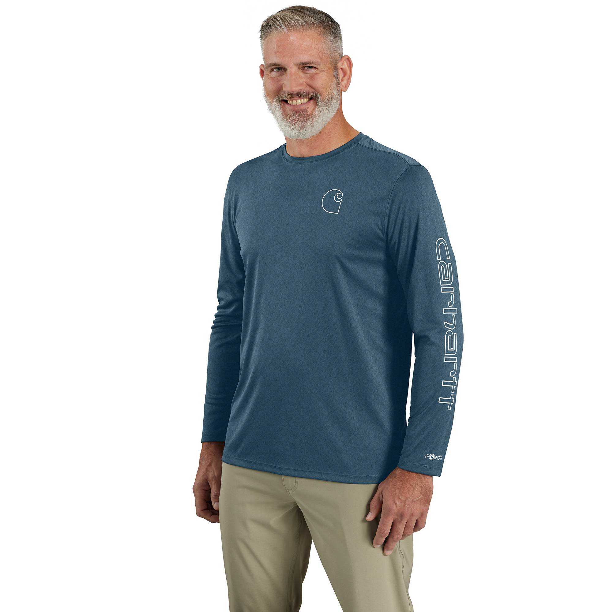 Carhartt Force Sun Defender Graphic Long Sleeve - Tall - Mens