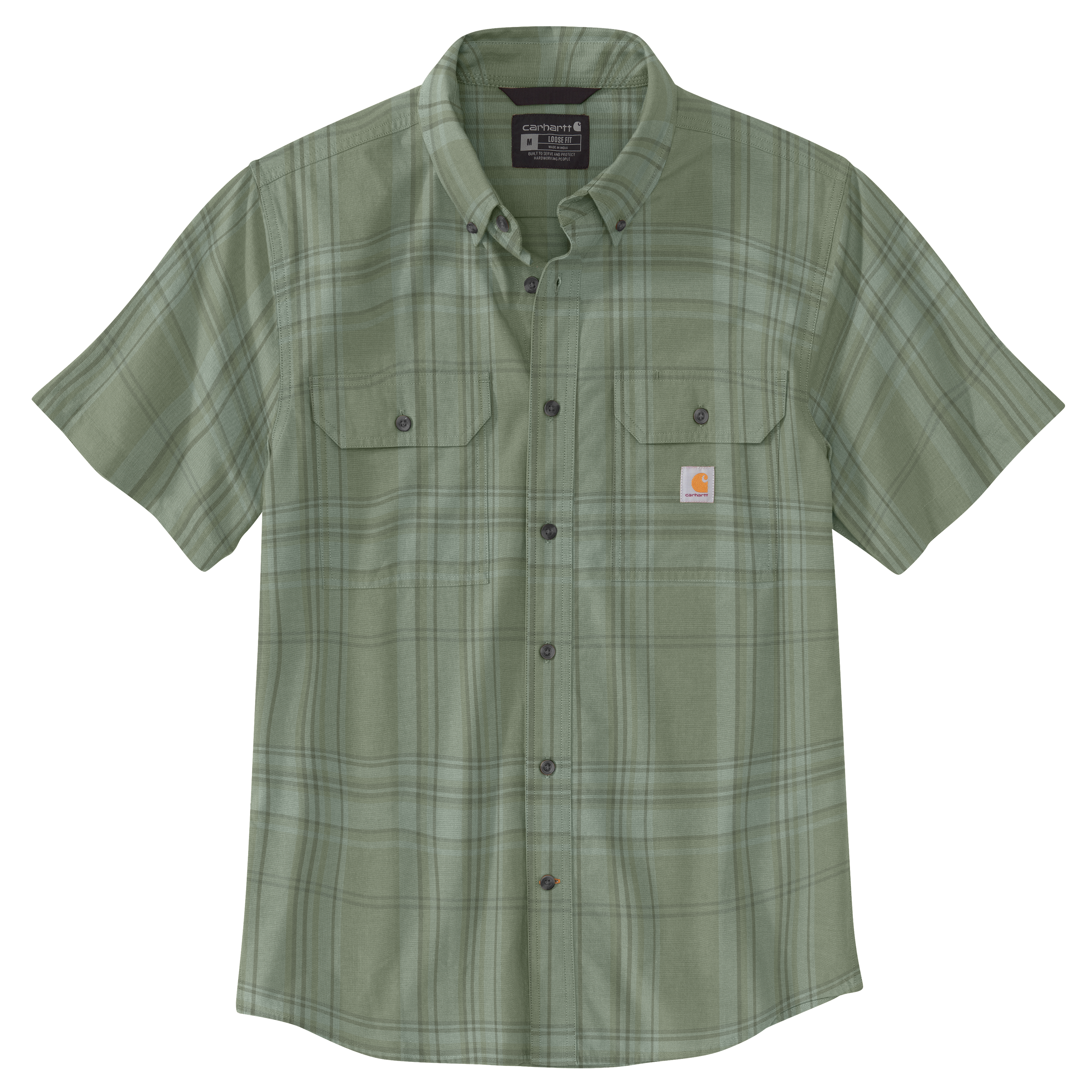 Carhartt Loose Fit Midweight Plaid Short Sleeve - Tall - Mens