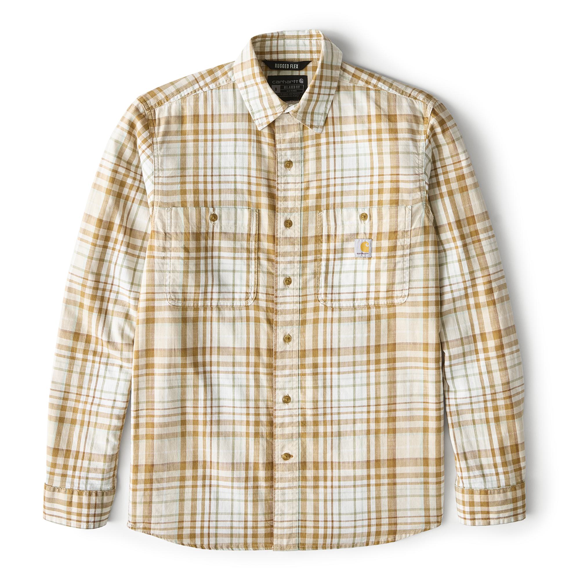 Carhartt Rugged Flex™ Lightweight Long-Sleeve Plaid Shirt - Tall - Mens