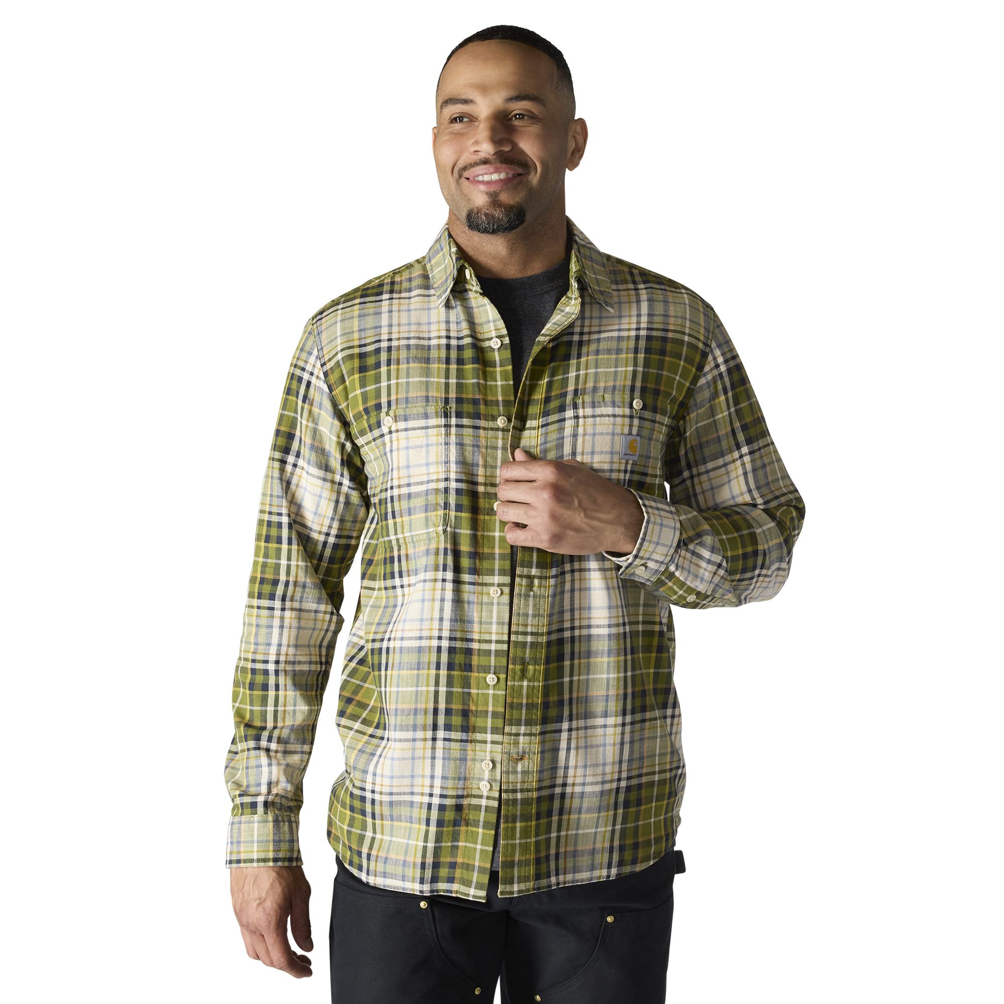Carhartt Rugged Flex™ Lightweight Long-Sleeve Plaid Shirt - Tall - Mens