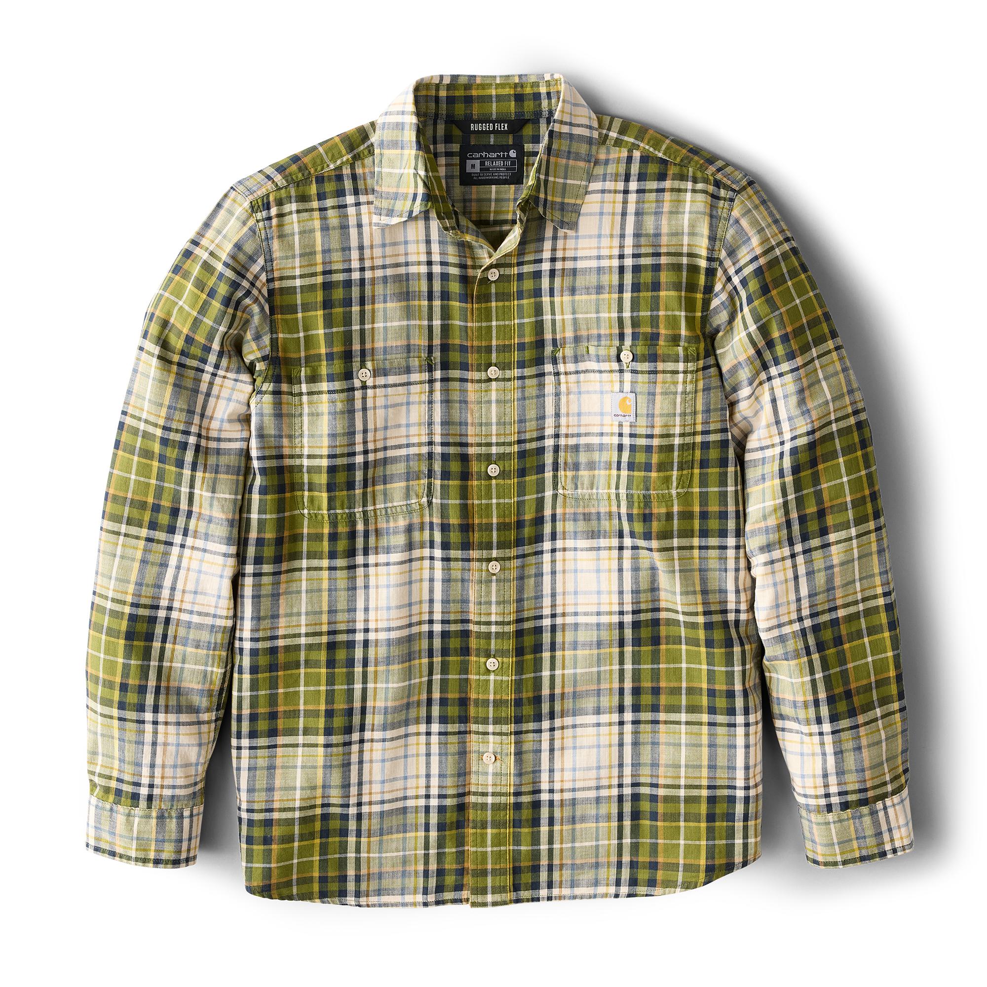 Carhartt Rugged Flex™ Lightweight Long-Sleeve Plaid Shirt - Tall - Mens