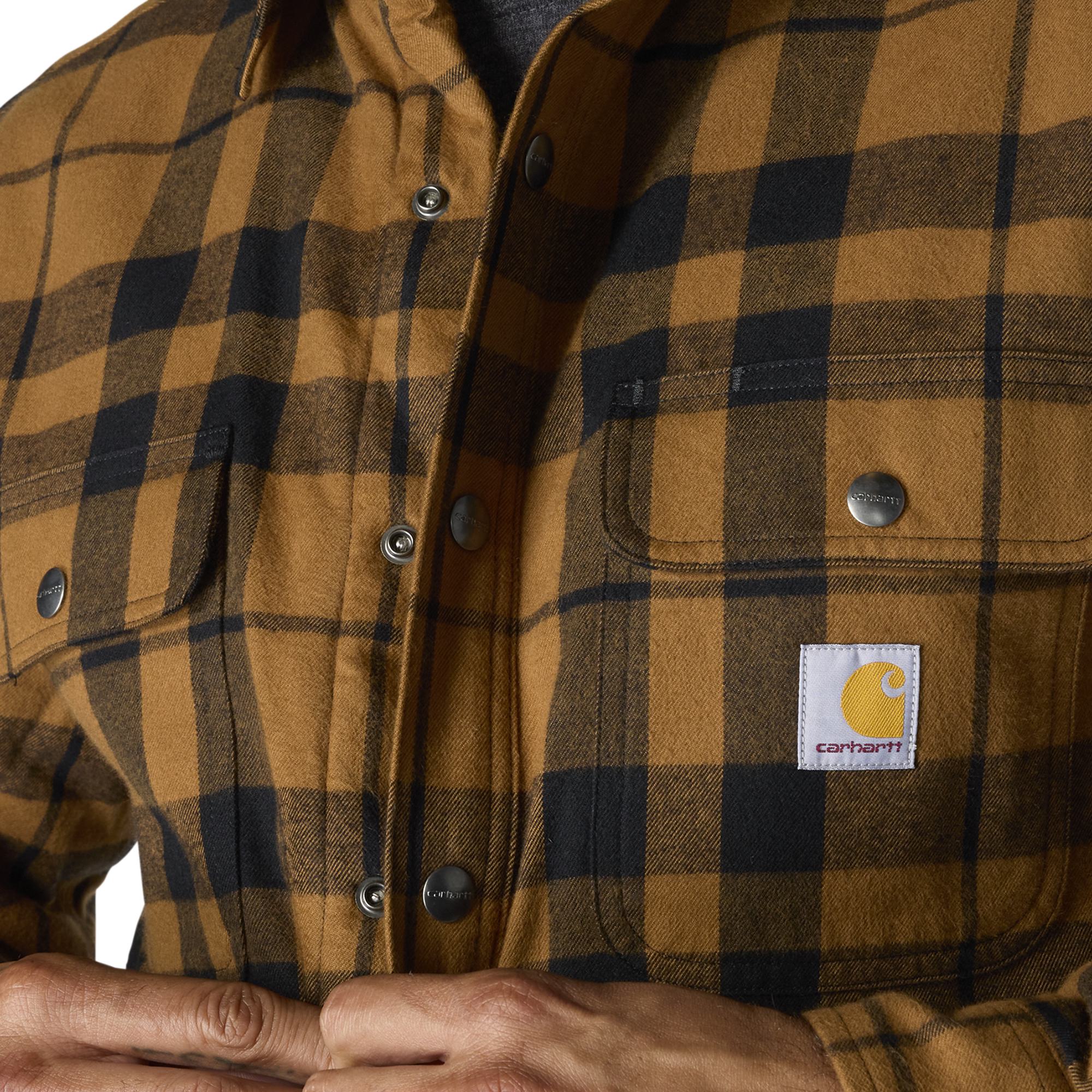 Carhartt Flannel Sherpa-Lined Shirt Jac - Mens