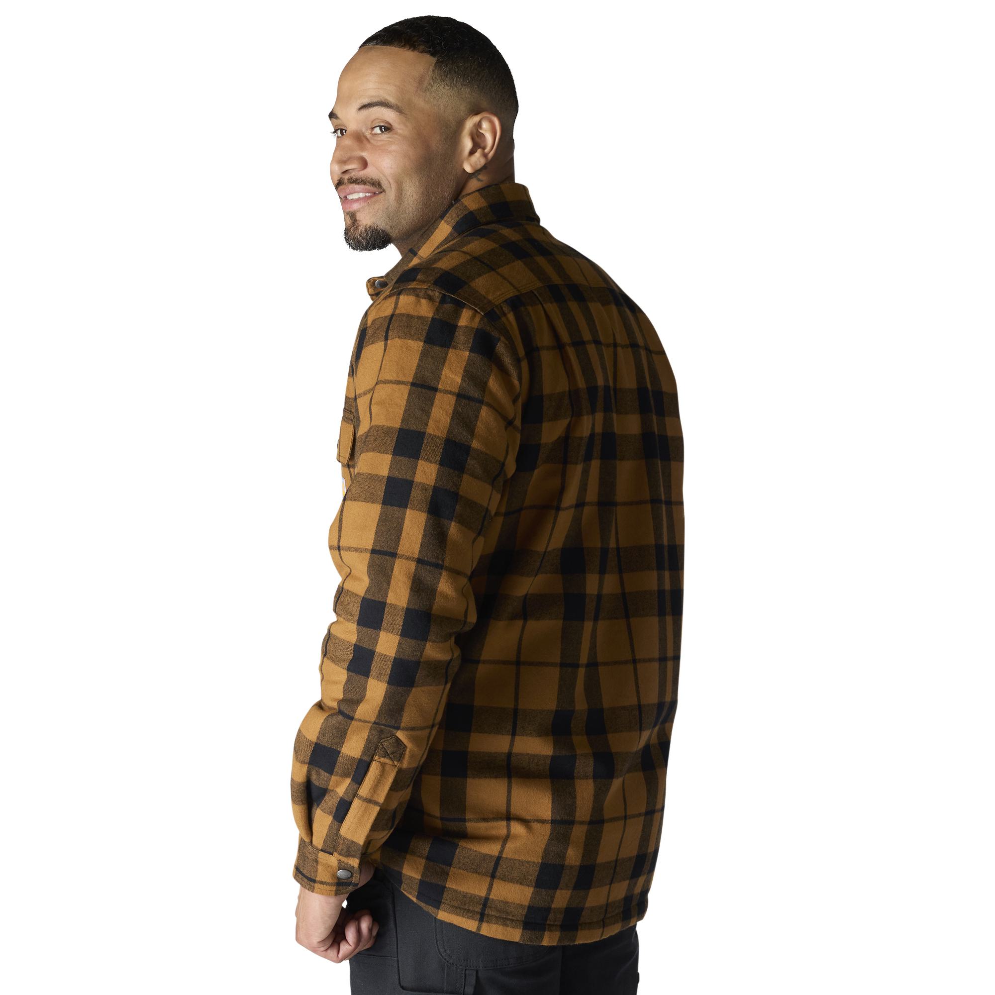 Carhartt Flannel Sherpa-Lined Shirt Jac - Mens