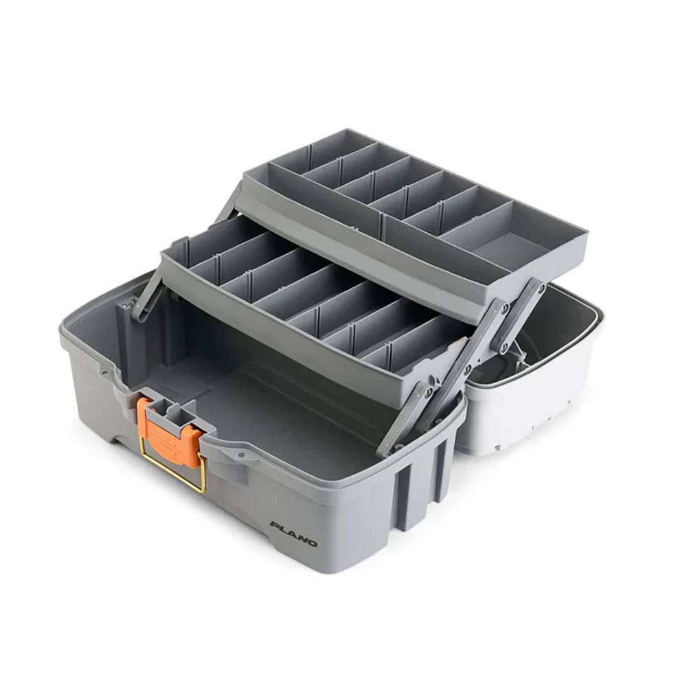 Plano Two-Tray Tackle Box - Light Grey / Dark Grey
