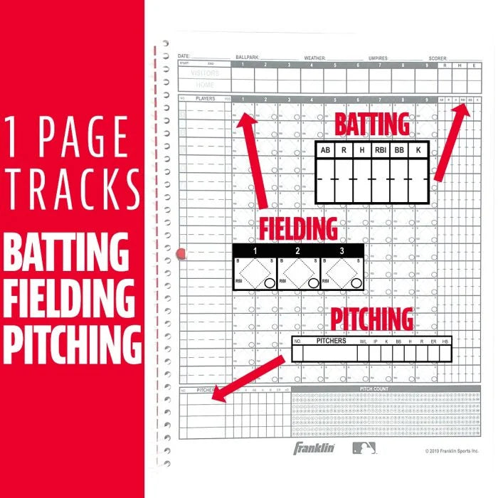Franklin MLB Baseball & Softball Scorebook