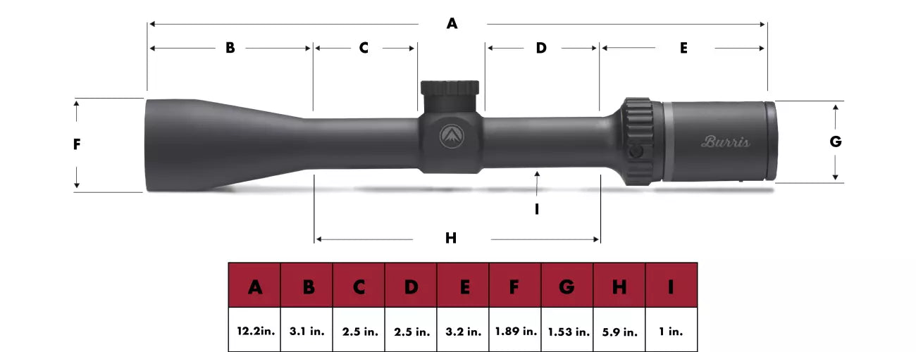 Burris Fullfield E1 3-9X40MM - Ballistic Plex