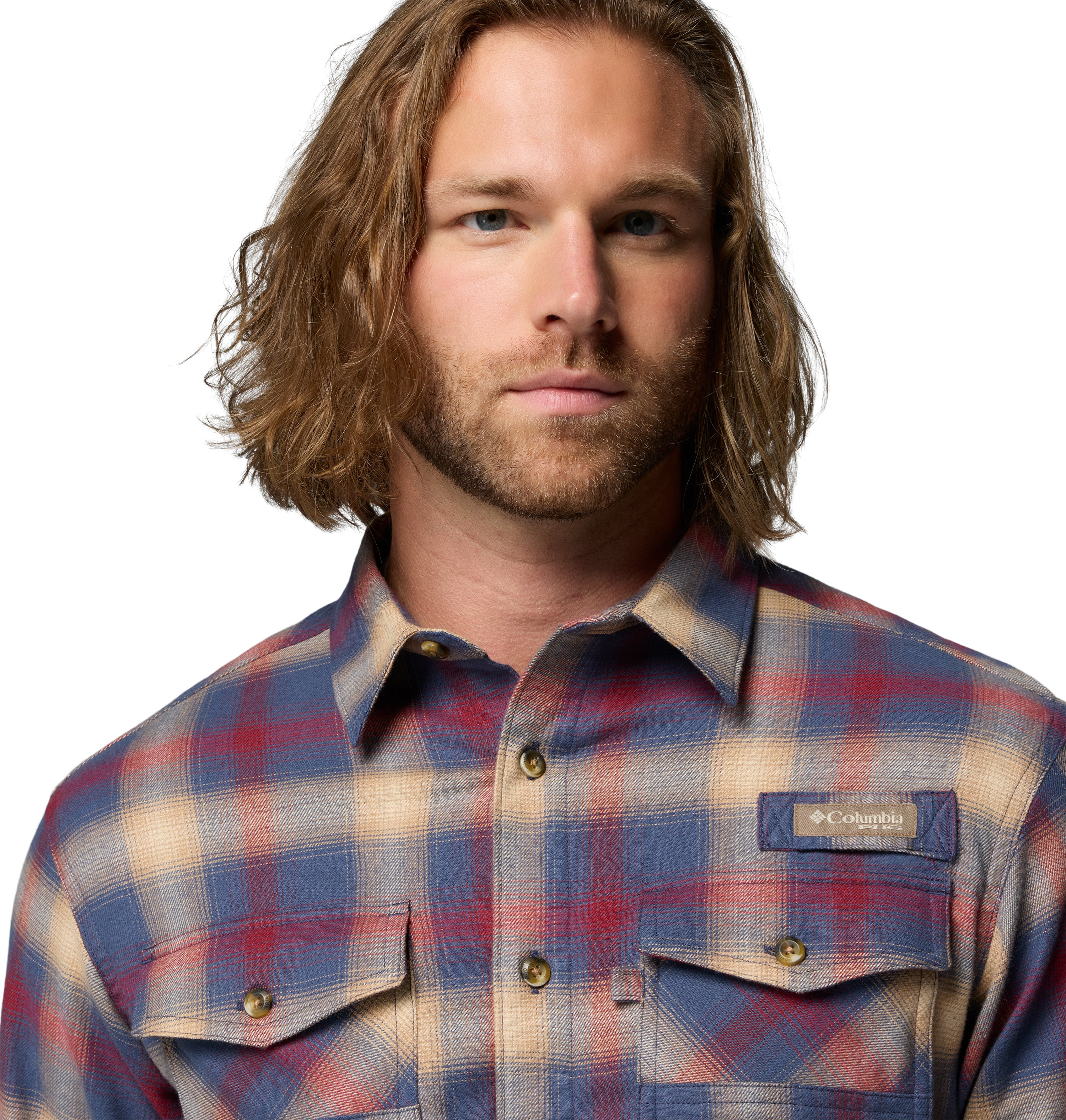 Columbia PHG Roughtail™ Stretch Flannel Long Sleeve Shirt - Mens