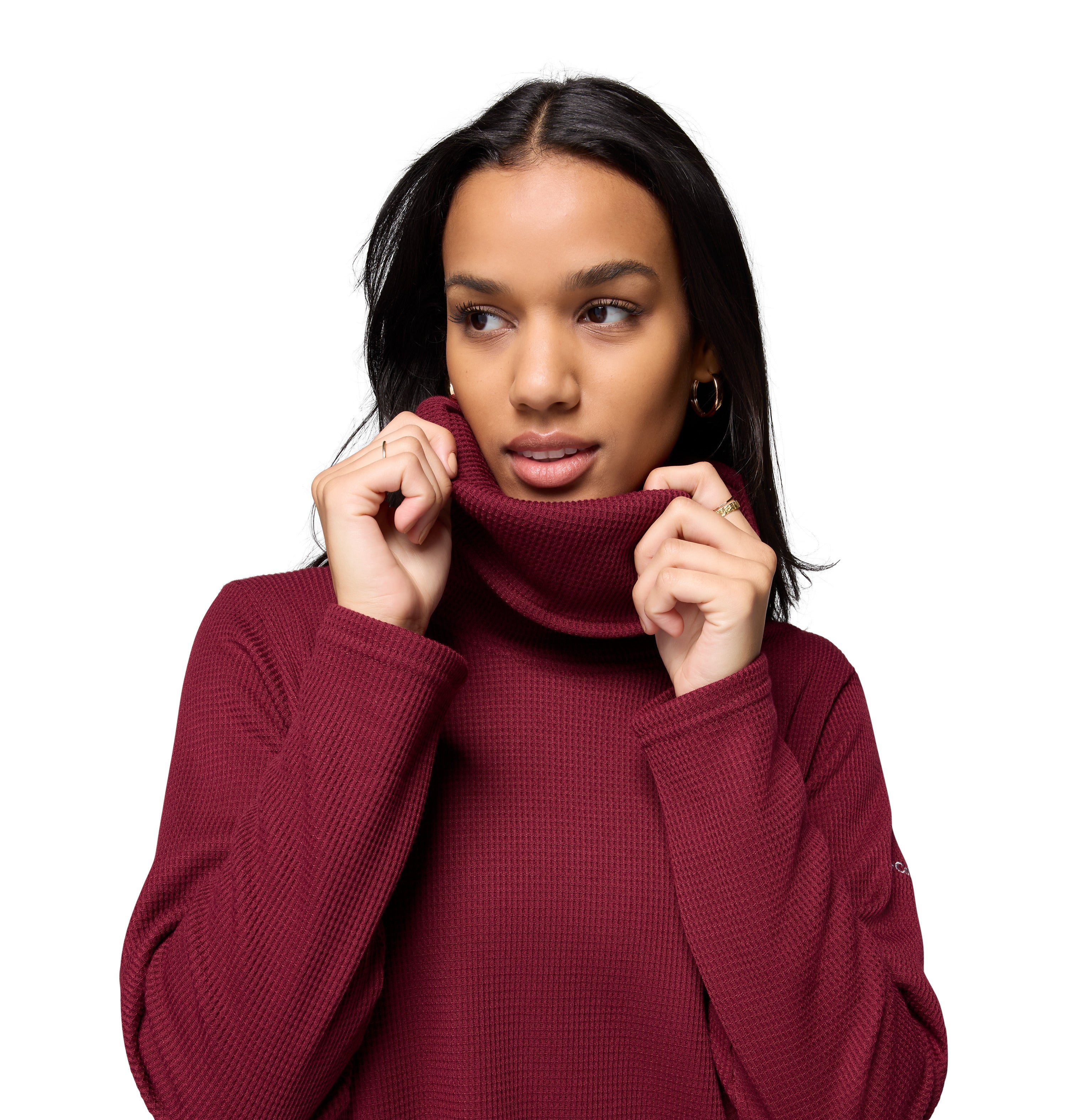 Columbia Holly Hideaway Waffle Cowl Pullover - Womens