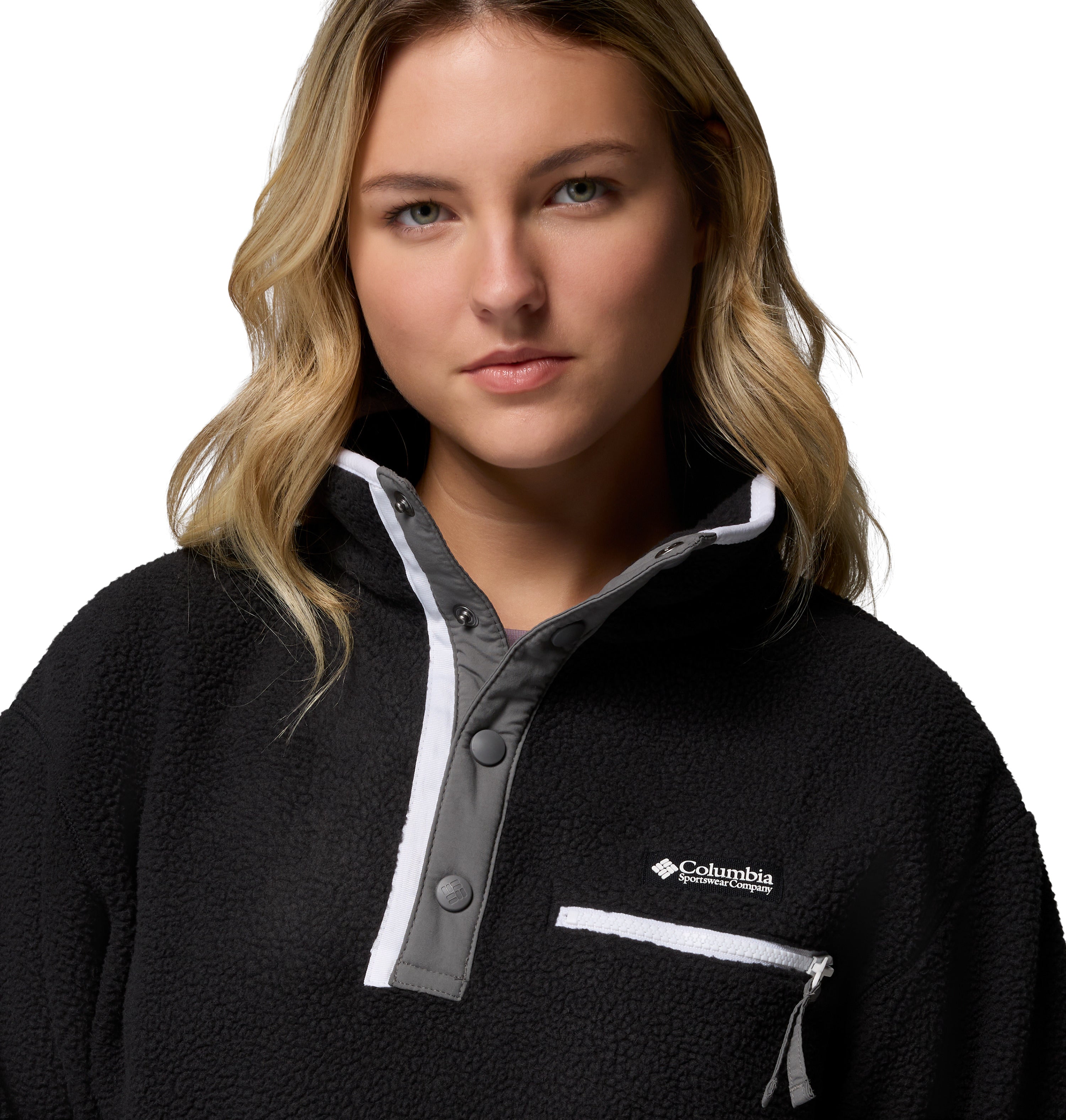 Columbia Helvetia™ II Cropped Half Snap Fleece Pullover - Womens