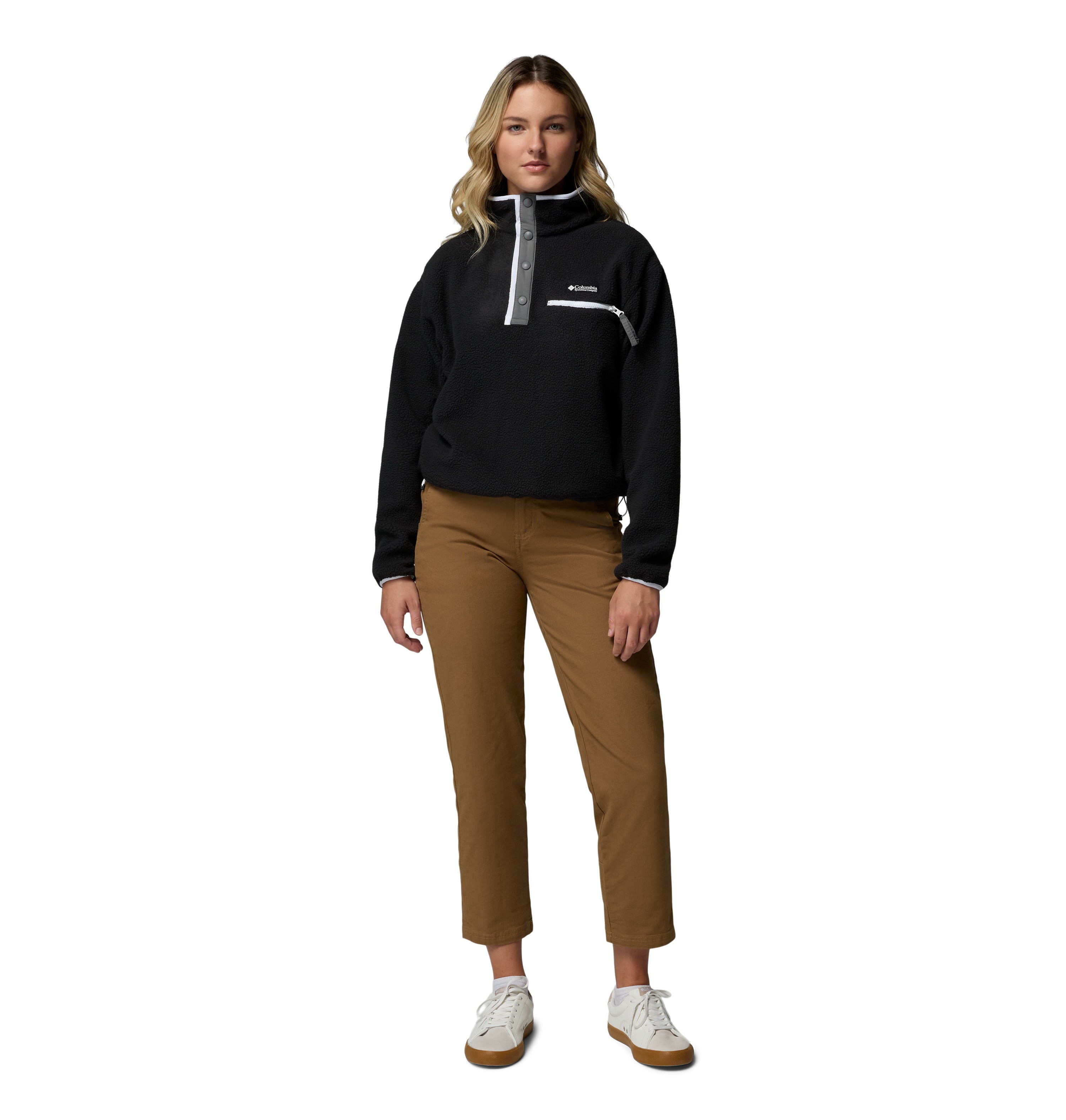 Columbia Helvetia™ II Cropped Half Snap Fleece Pullover - Womens