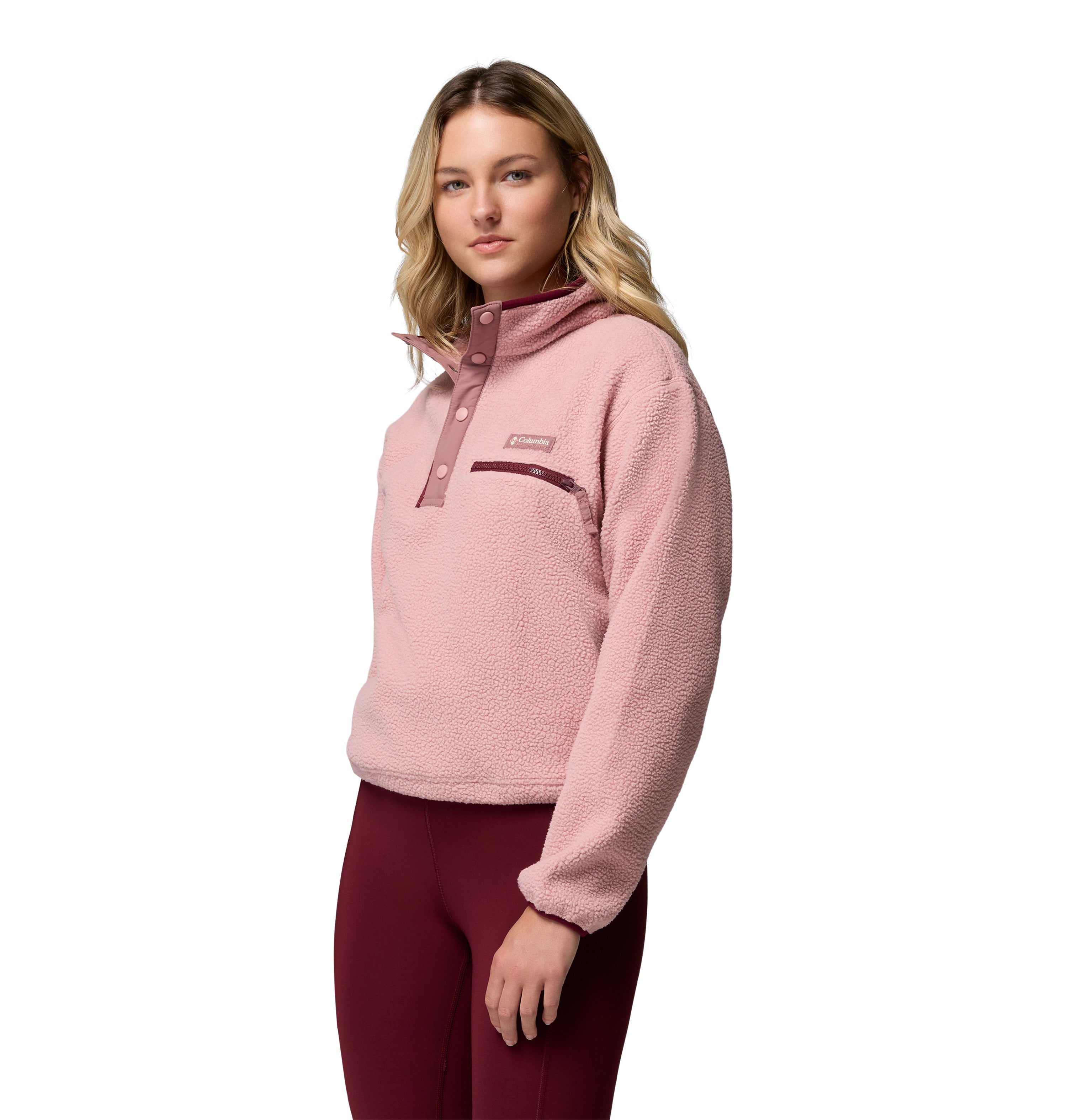 Columbia Helvetia™ II Cropped Half Snap Fleece Pullover - Womens