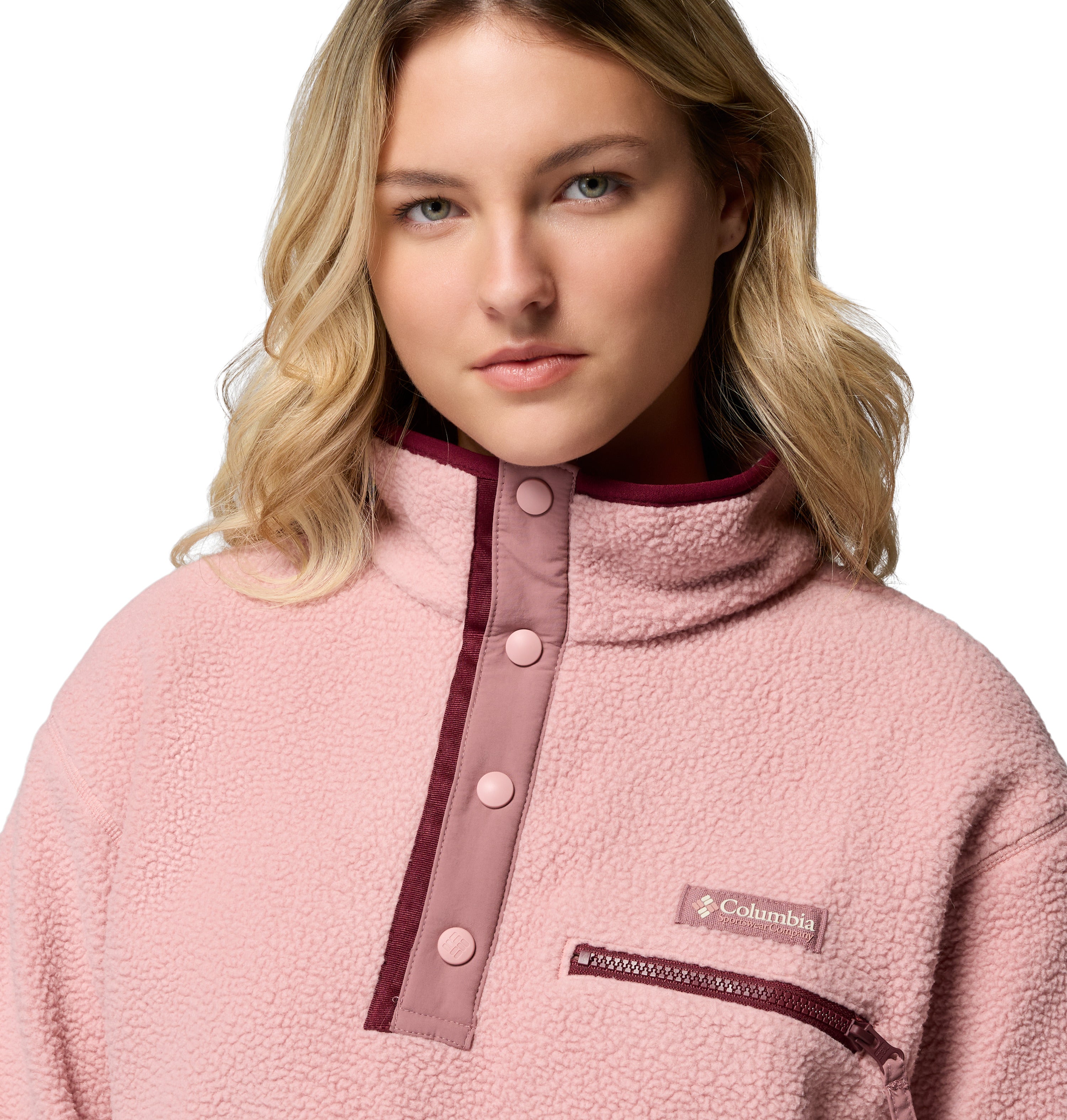 Columbia Helvetia™ II Cropped Half Snap Fleece Pullover - Womens
