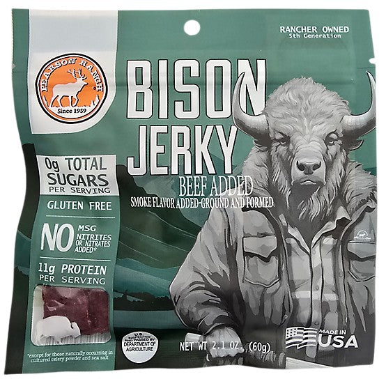 Pearson Ranch Jerky 2.1 Oz. All-Natural Buffalo Jerky
