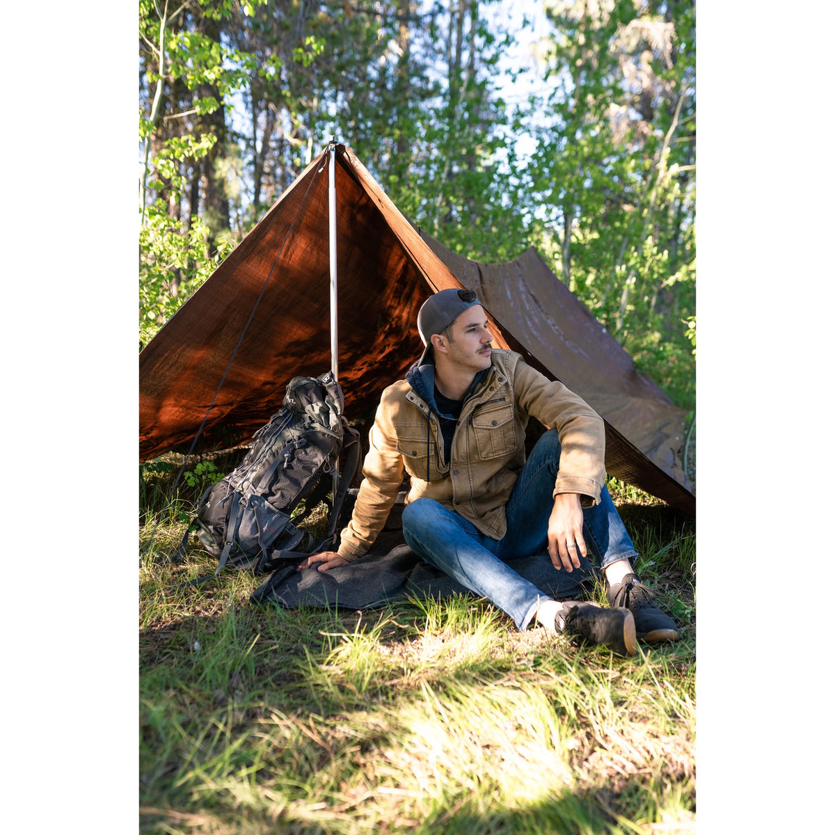 Aluminum Telescoping Tent Poles Push-Button Lock