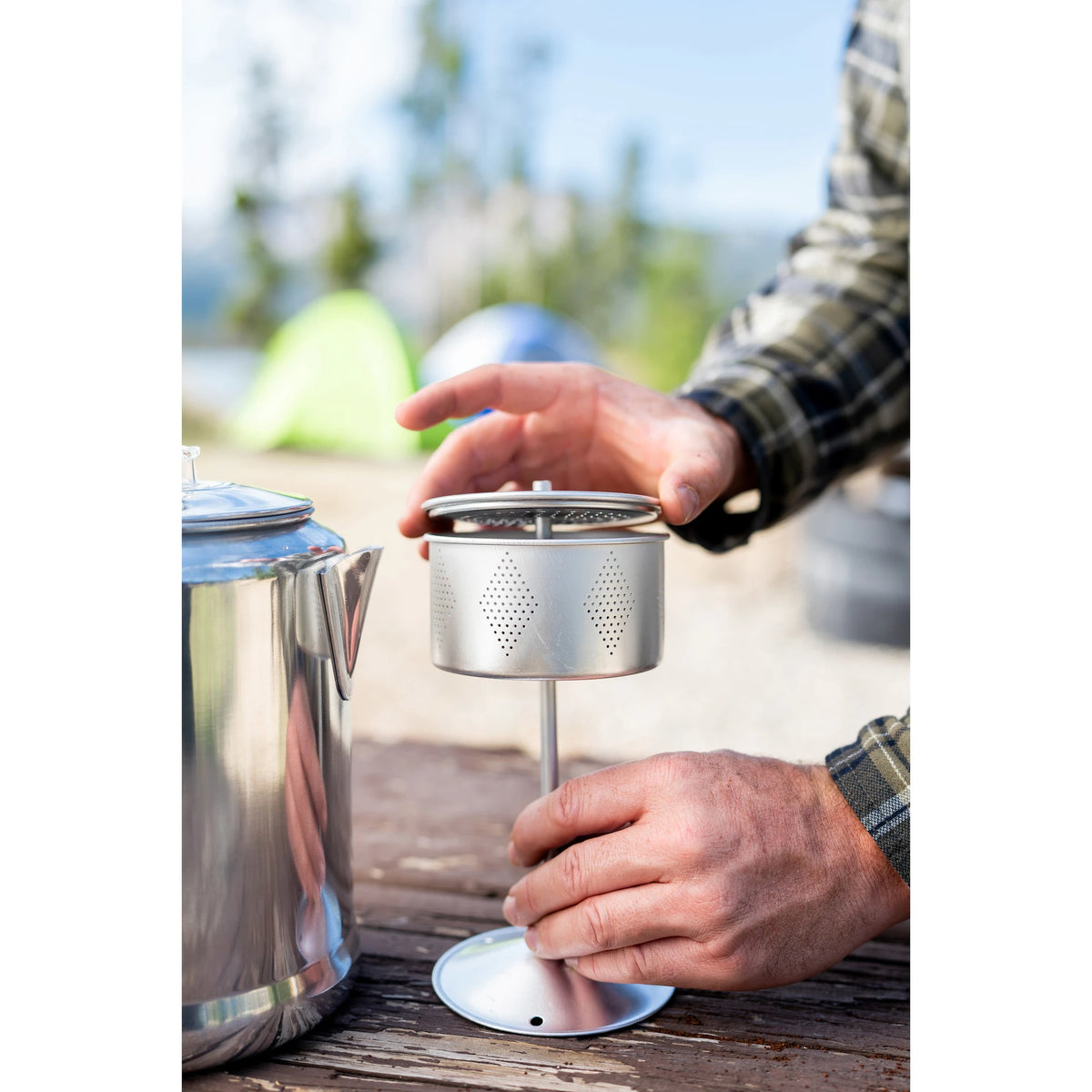 Camper's Percolator Coffee Pot 9 Cups