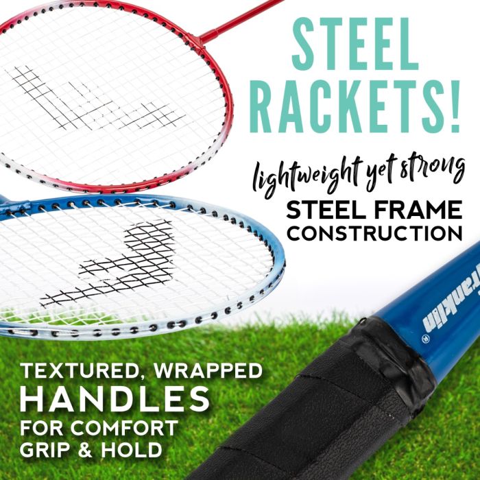 Franklin Steel Badminton Set - 2 Player