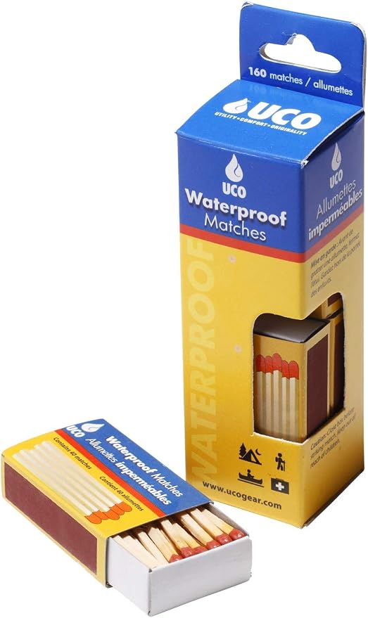 UCO Waterproof Safety Matches with Water-Resistant Box