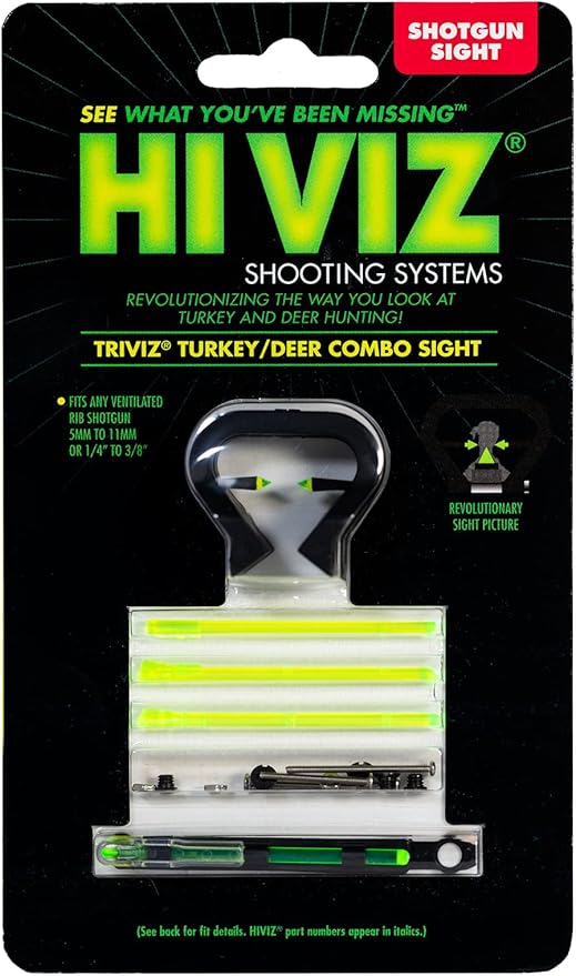 HIVIZ® TriViz Fiber Optic Turkey/Deer Sight Set