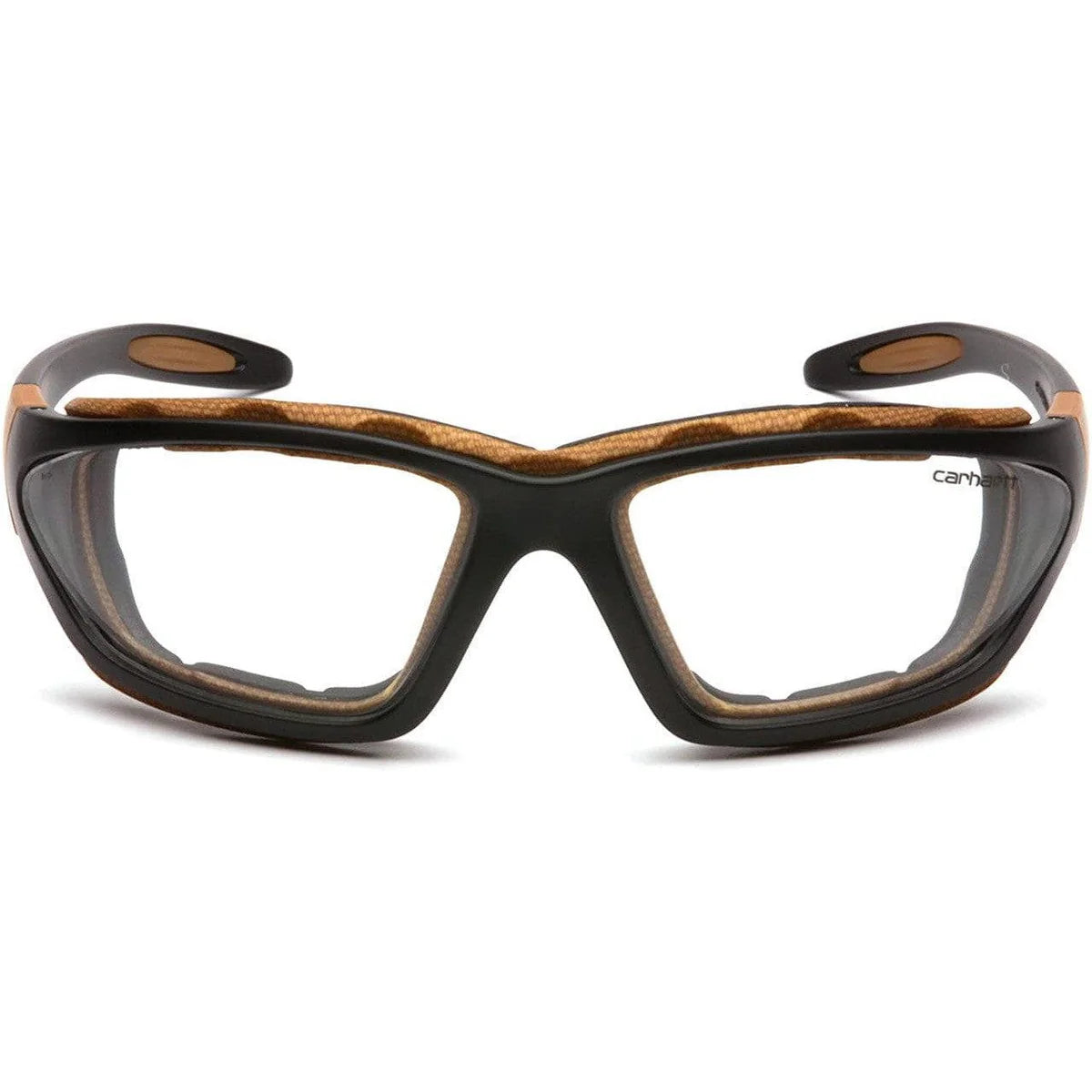 Carhartt Carthage Safety Glasses/Goggles - Black Frame Clear Anti-Fog Lens