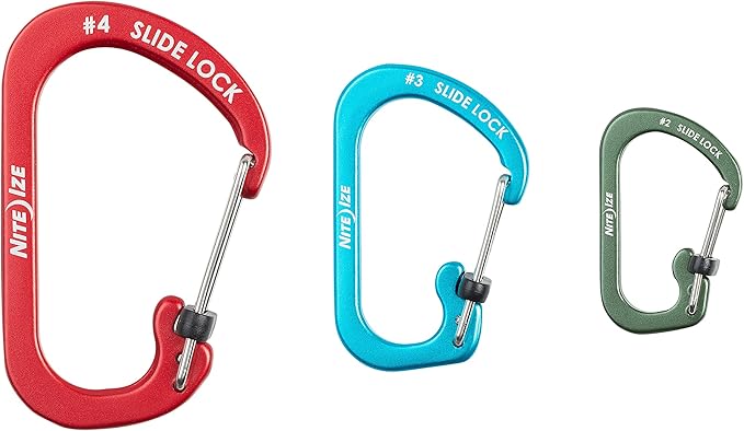 Nite Ize SlideLock Carabiner Aluminum Key Accessory Assorted