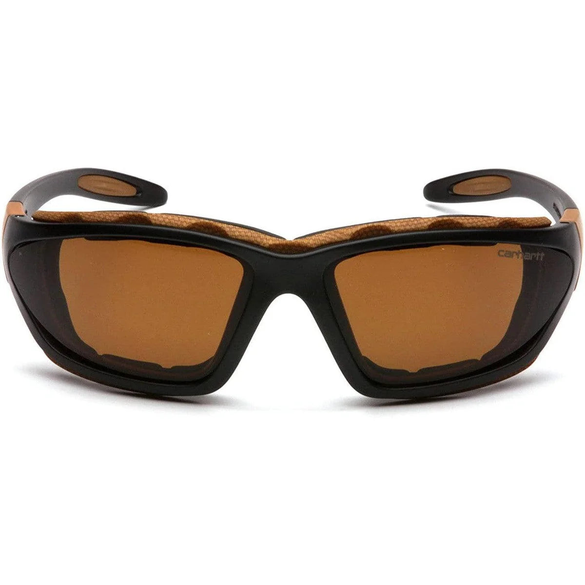 Carhartt Carthage Safety Glasses/Goggles - Black Frame Stone Bronze Anti-Fog Lens