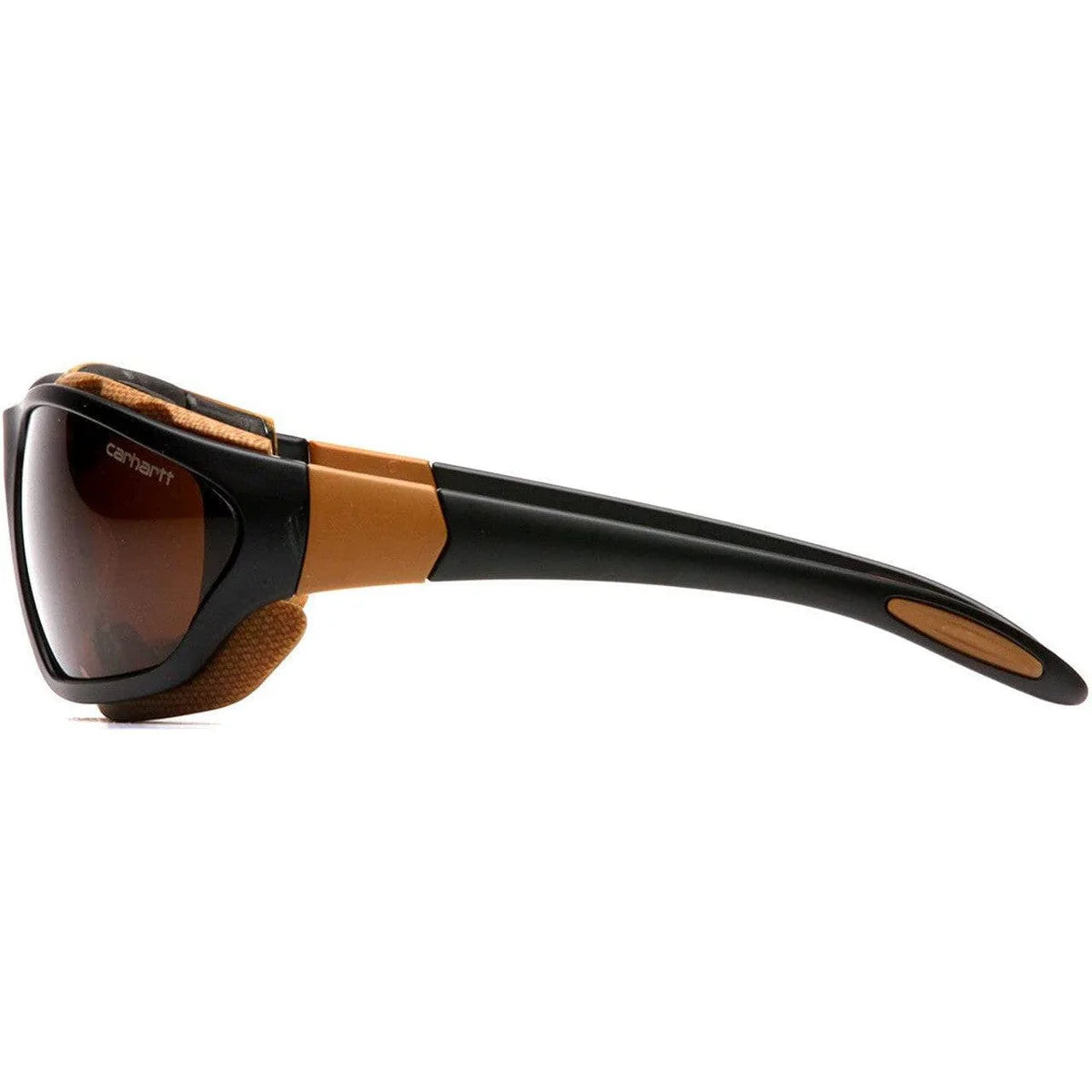 Carhartt Carthage Safety Glasses/Goggles - Black Frame Stone Bronze Anti-Fog Lens