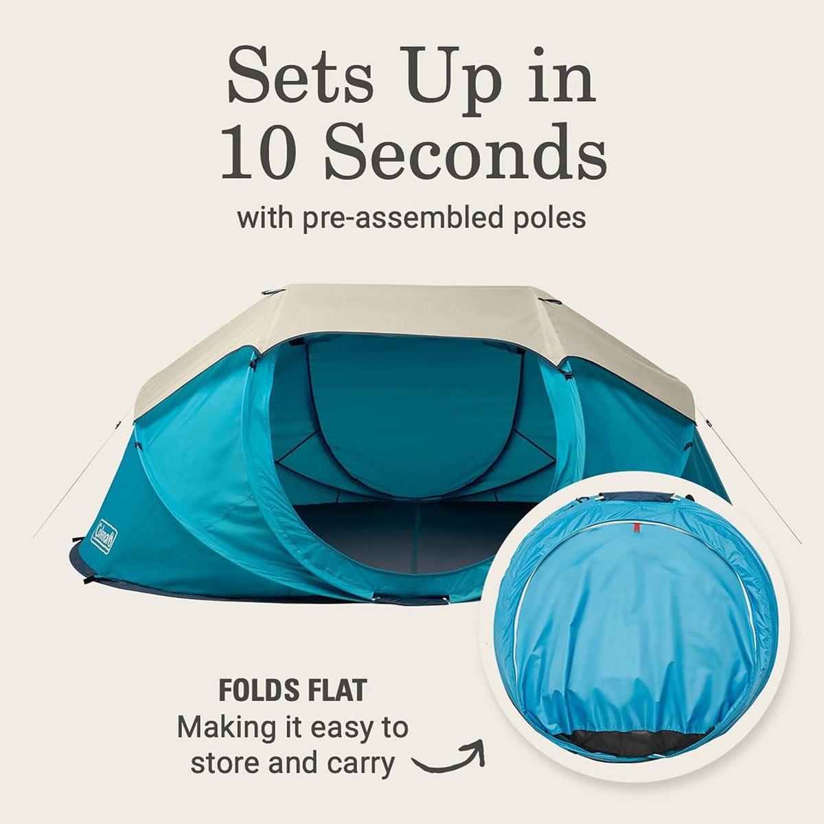 Coleman Pop-up tent for 4 people