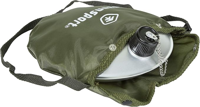 Stansport Aluminum Scout Canteen, 1-Quart
