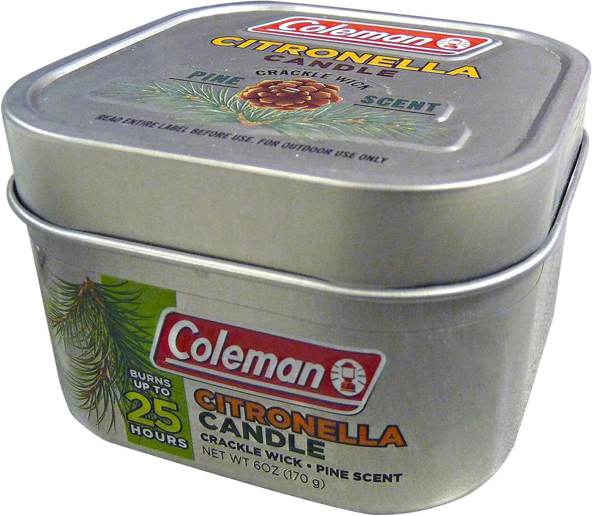 Coleman Scented Citronella Candle with Wooden Crackle Wick