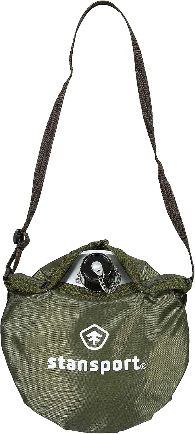 Stansport Aluminum Scout Canteen, 1-Quart