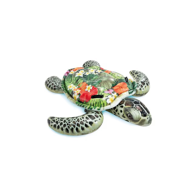 Intex Realistic Sea Turtle Inflatable Ride-On Pool Float with Handles