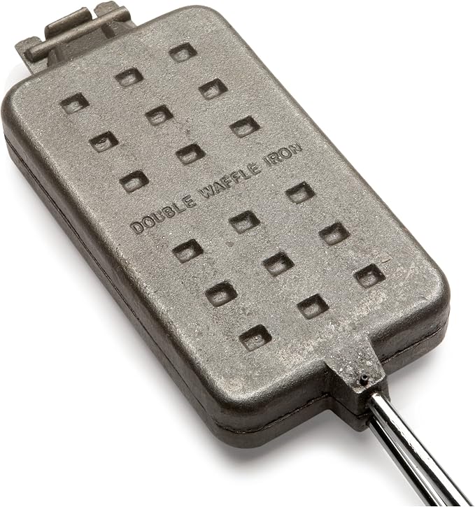 Rome Industries Inc Waffle Iron with Steel and Wood Handles