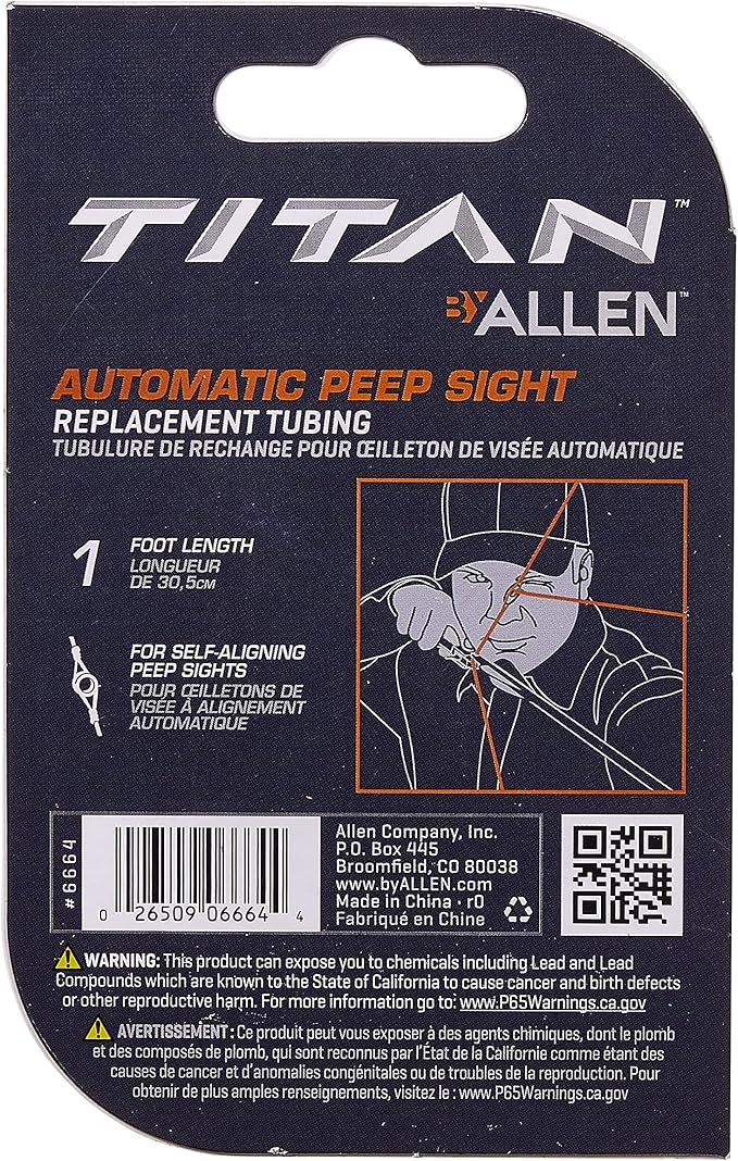 Allen Company Peep Sight Replacement Tubing