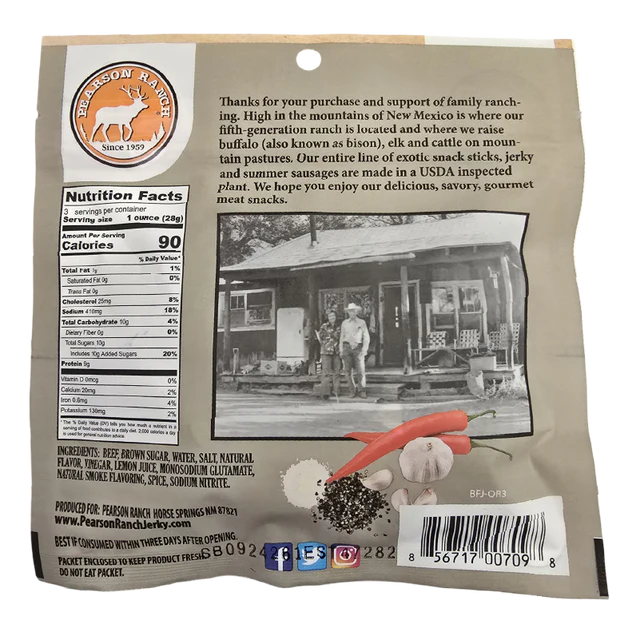 Pearson Ranch Jerky Cowboy Original Beef Jerky