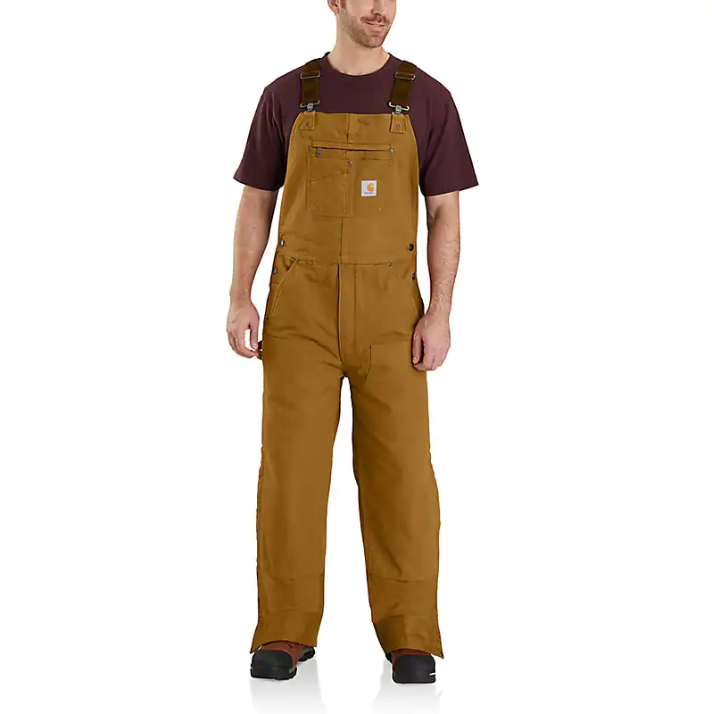 Carhartt Duck Bib Insulated Overalls - Short - Mens
