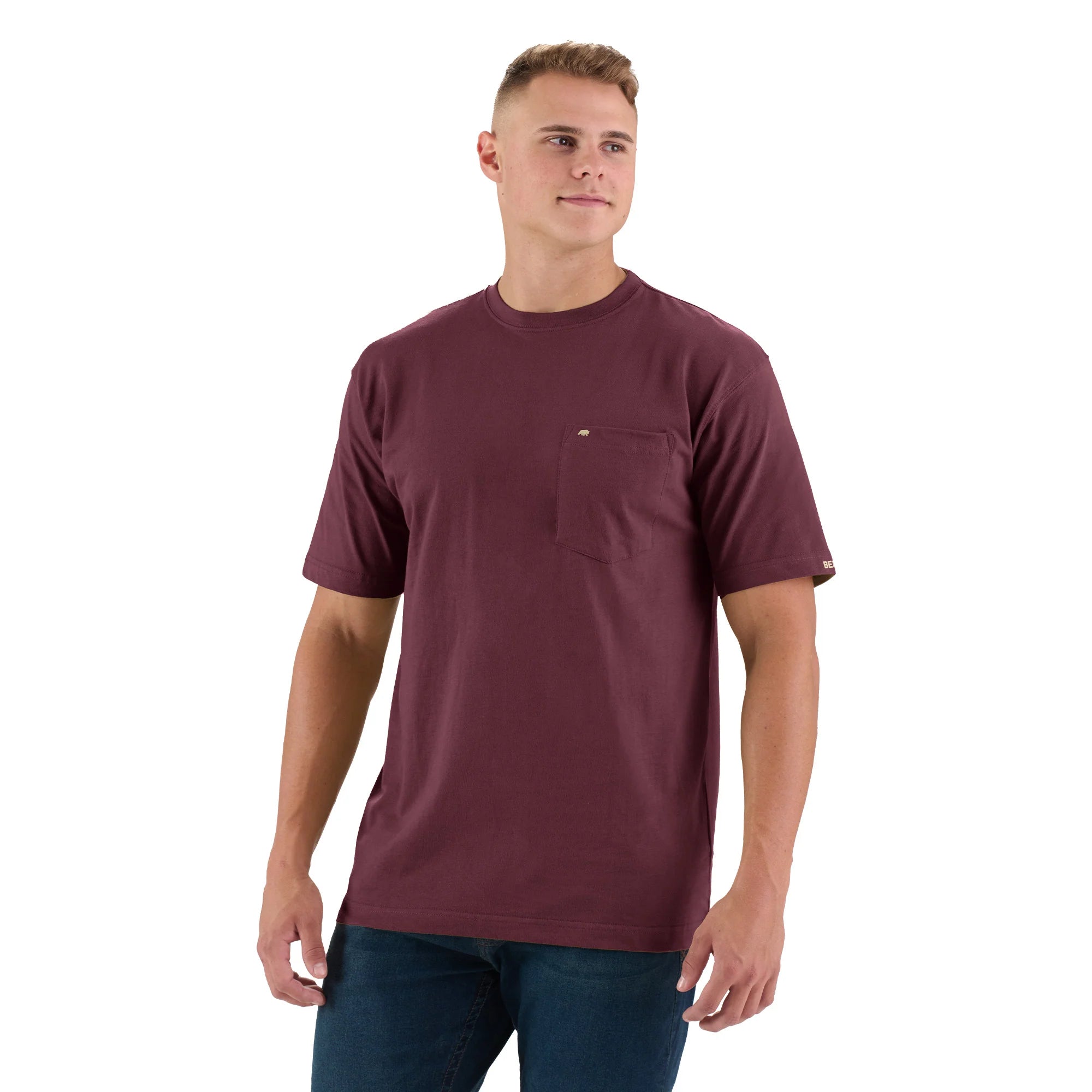Berne Heavyweight Short Sleeve Pocket T-Shirt - Mens