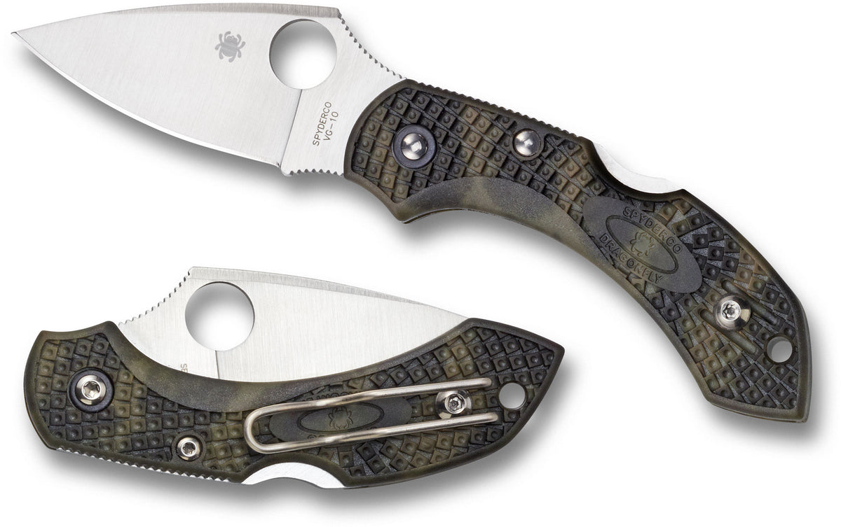 Spyderco Dragonfly 2 Folding Knife 2-5/16" VG10 Satin Plain Blade