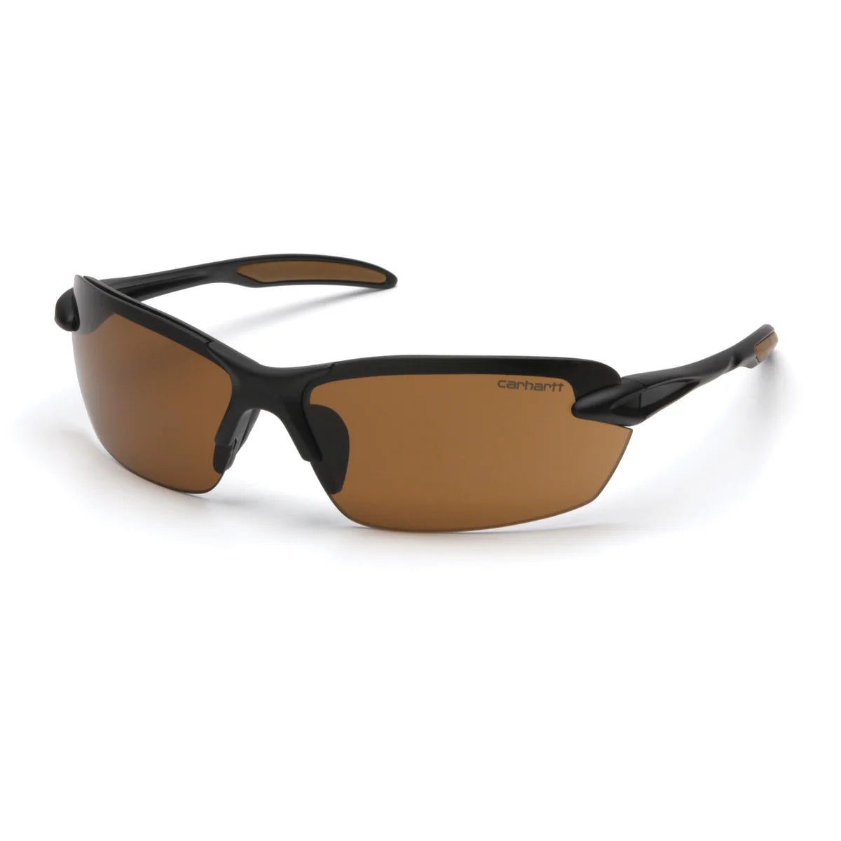 Carhartt Spokane Safety Glasses with Black Frame & Sandstone Bronze Lens