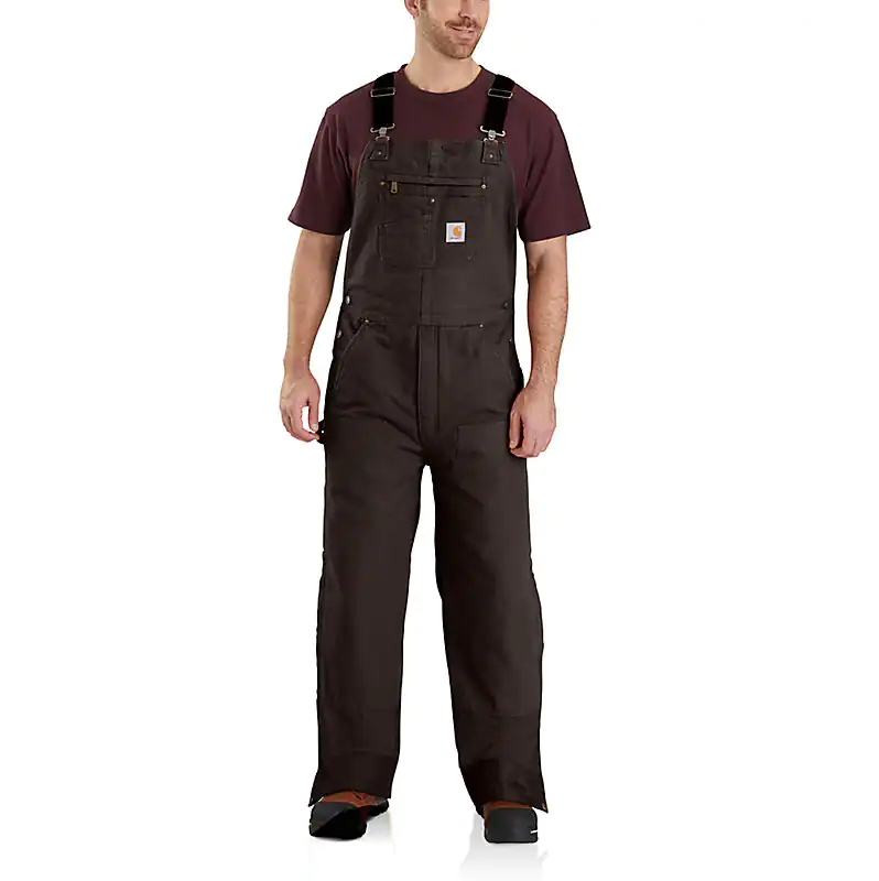 Carhartt Duck Bib Insulated Overalls - Tall - Mens