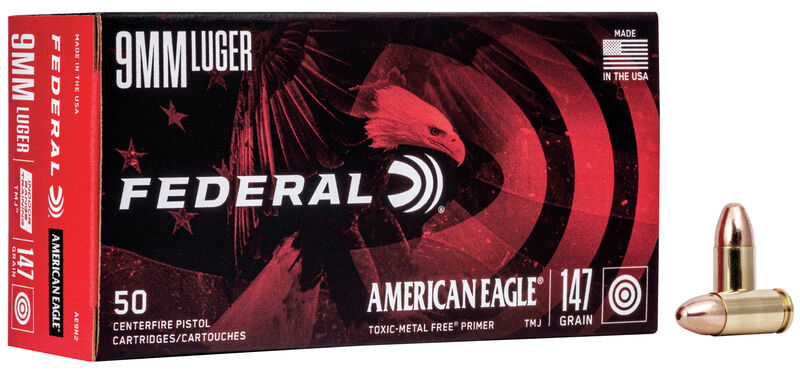 Federal American Eagle 9mm / 147Gr