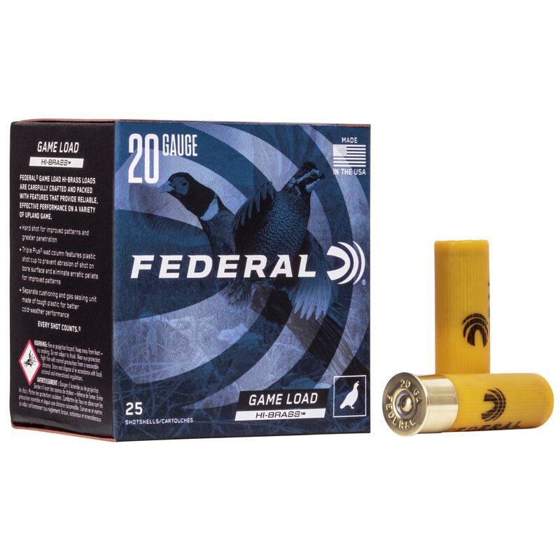 Federal Game Load Upland Hi-Brass - 20GA - 2 3/4" - 5