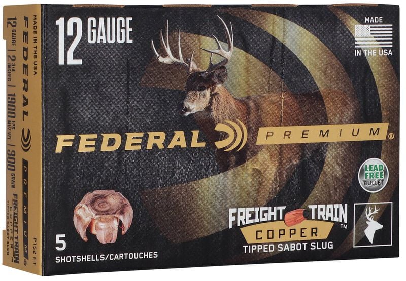Federal Freight Train Copper Sabot Slug - 12GA - 2 3/4" - 300gr