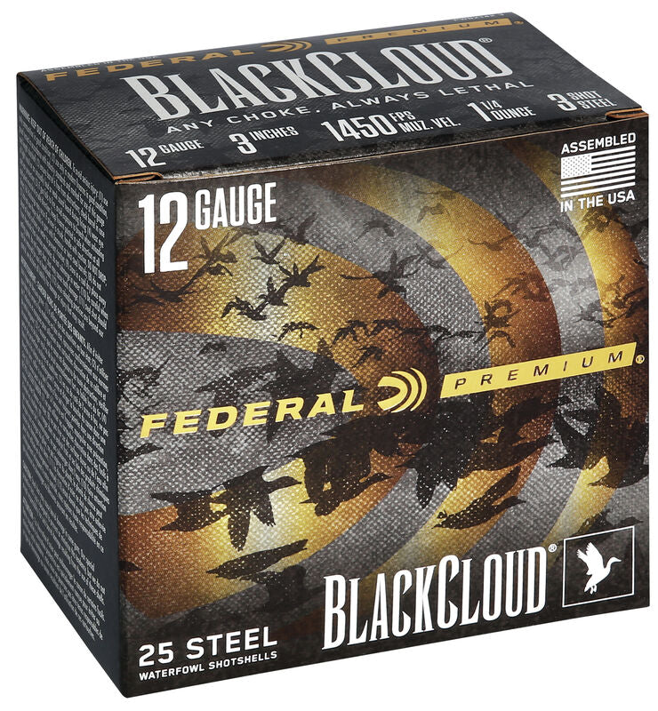 Federal Black Cloud FS Steel - 12GA - 3" - #3