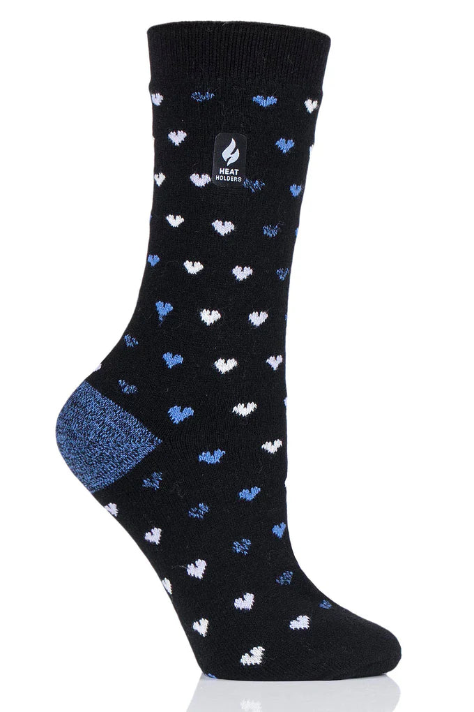 Heat Holders Orchid Ultra Lite™ Hearts Crew Socks