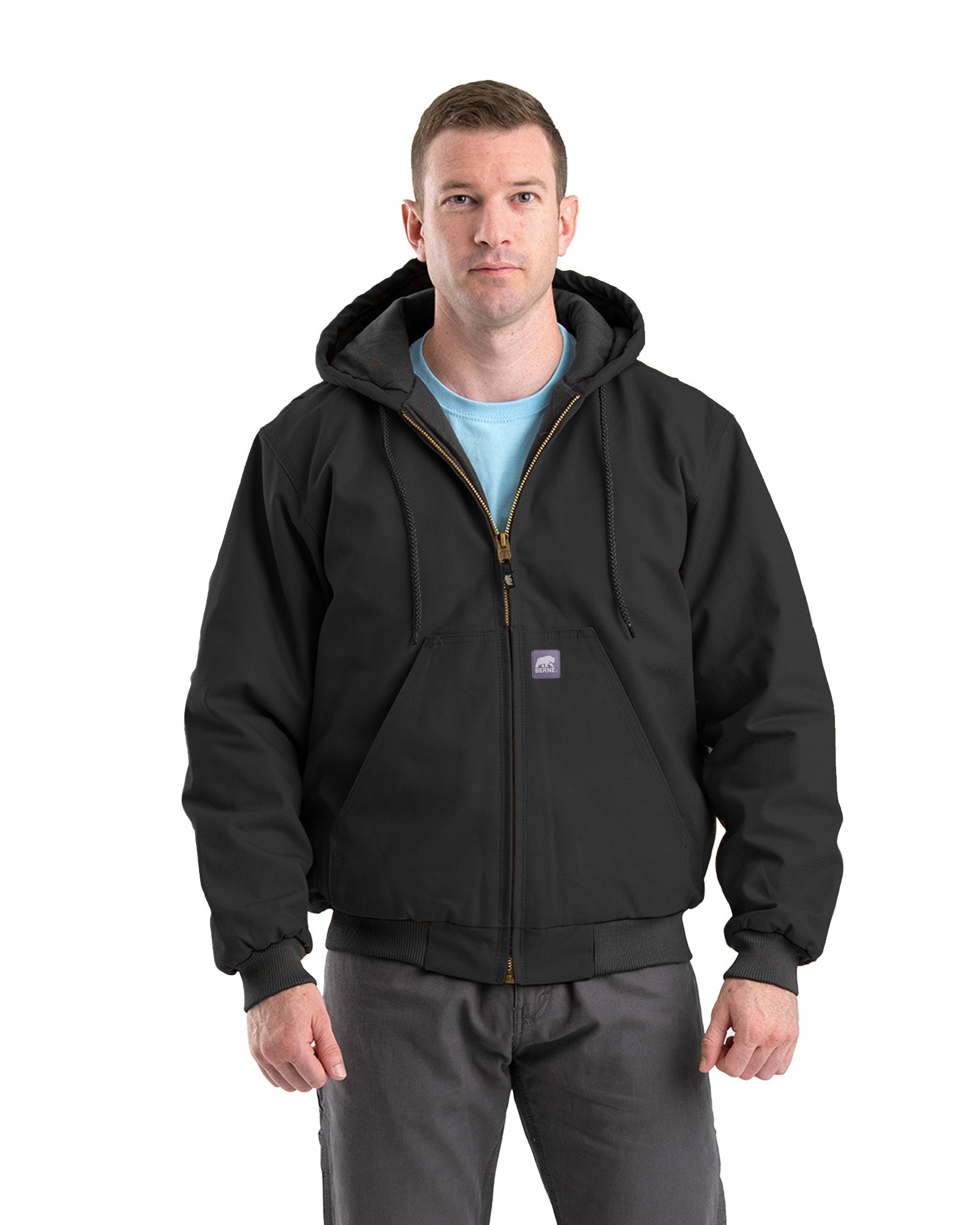 Berne Heritage Duck Hooded Active Jacket - Tall - Mens
