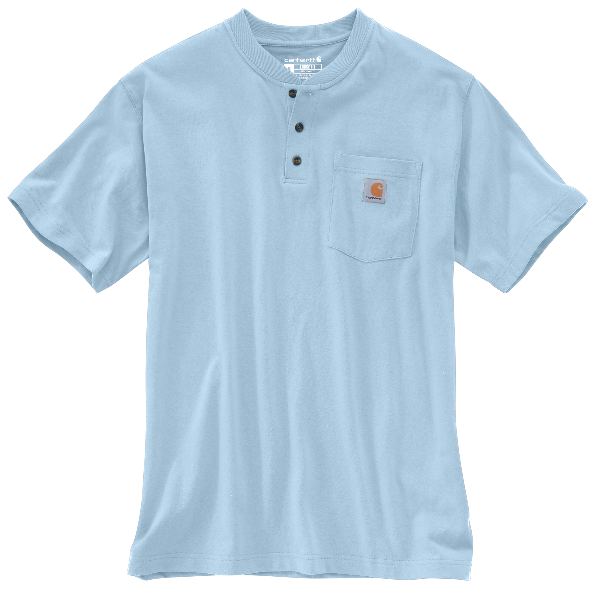 Carhartt Heavyweight Henley Pocket T-Shirt - Tall - Mens