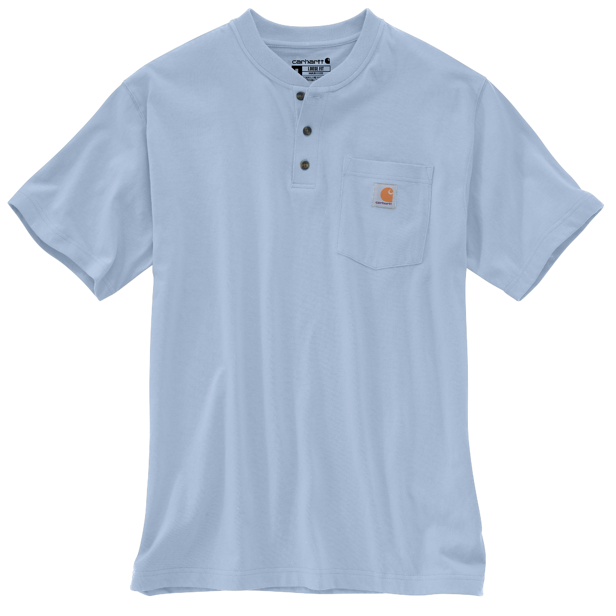 Carhartt Heavyweight Henley Pocket T-Shirt - Tall - Mens