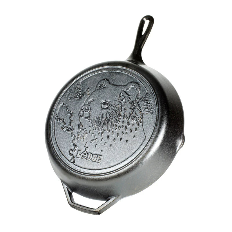 Lodge Wildlife Series™ 12" Cast Iron Bear Skillet