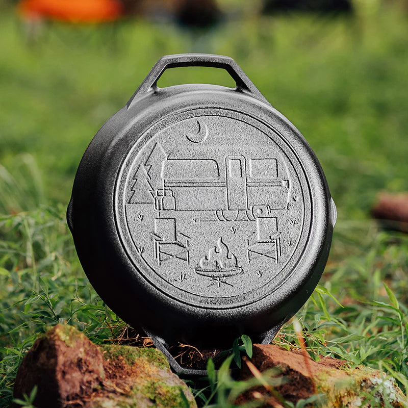 Lodge Wanderlust 10.25" Cast Iron Dual Handle Camper Pan