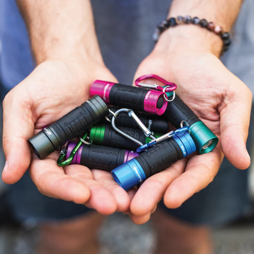 Luxpro Mini Focus LED Keychain Flashlight with TACKGRIP